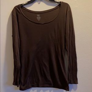 Mossimo brown long sleeve shirt